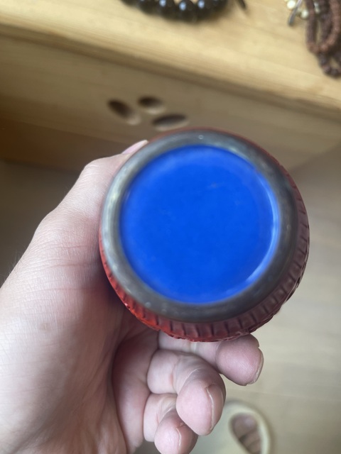 古玩雜項剔紅瓶真品鑒賞圖