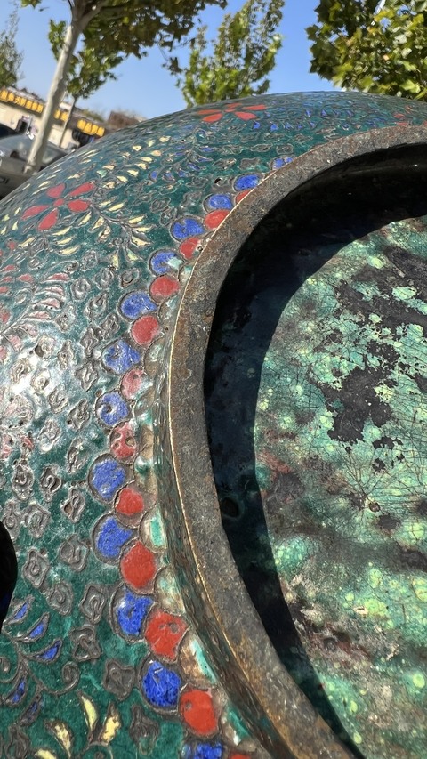 古玩銅器掐絲琺瑯真品鑒賞圖