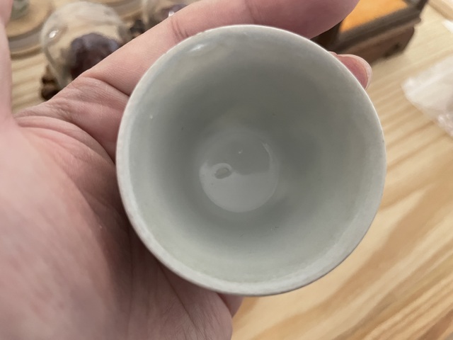 古玩陶瓷青花龍紋杯真品鑒賞圖