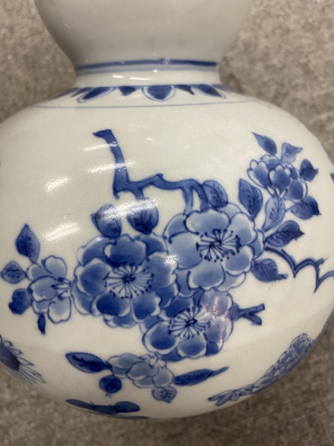 古玩陶瓷整體不開門，崇禎風格青花葫蘆瓶真品鑒賞圖