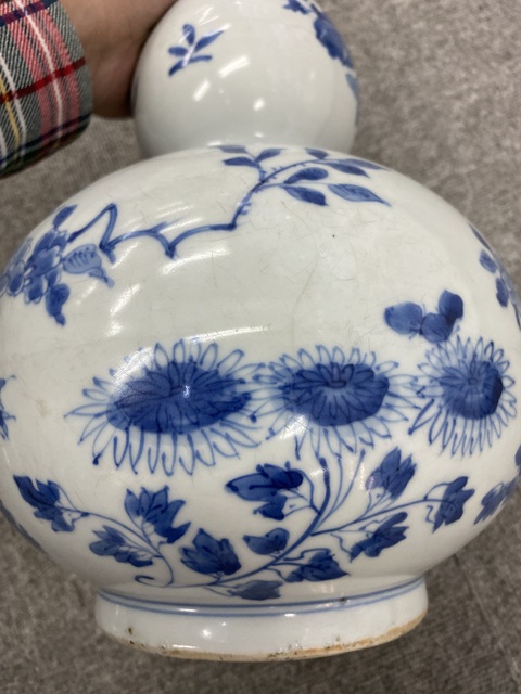 古玩陶瓷整體不開門，崇禎風格青花葫蘆瓶真品鑒賞圖