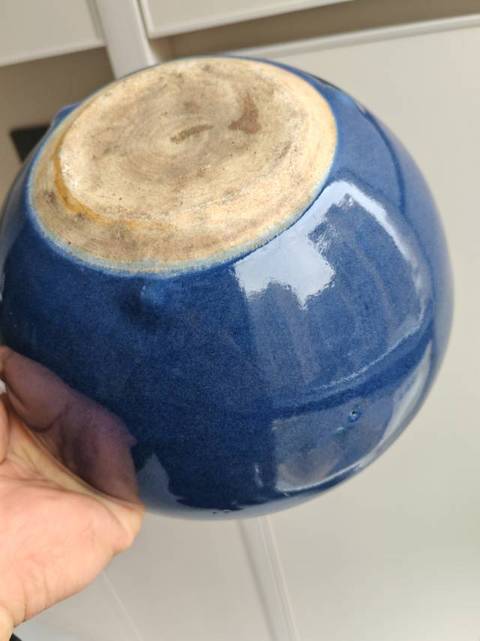 古玩陶瓷霽藍釉香爐真品鑒賞圖