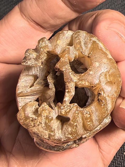 古玩玉器滑石雕“爐頂”真品鑒賞圖