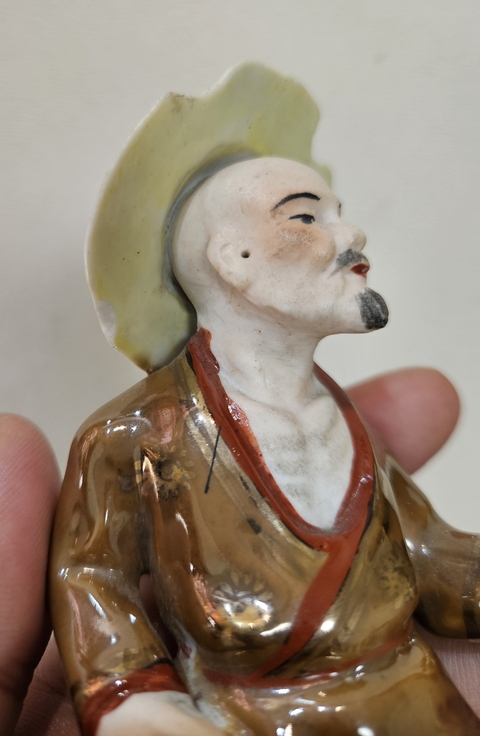 古玩陶瓷紫金釉人物瓷塑真品鑒賞圖