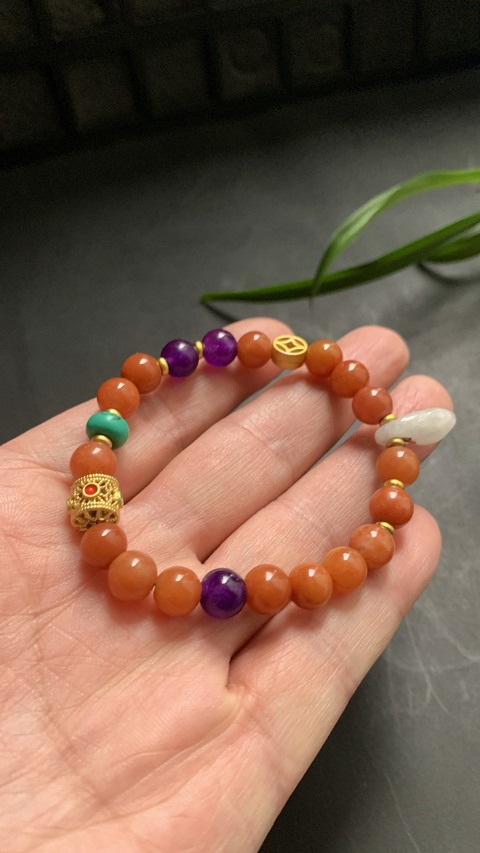 古玩玉器手鏈真品鑒賞圖