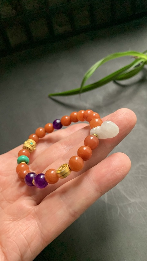 古玩玉器手鏈真品鑒賞圖