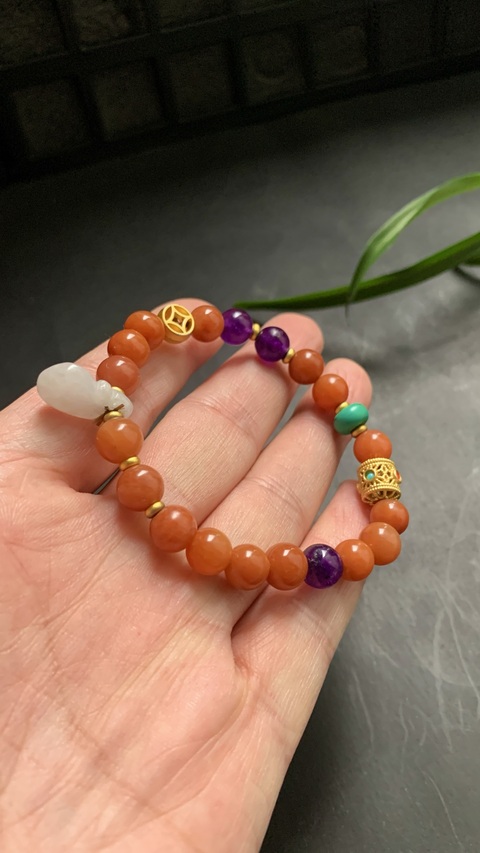 古玩玉器手鏈真品鑒賞圖