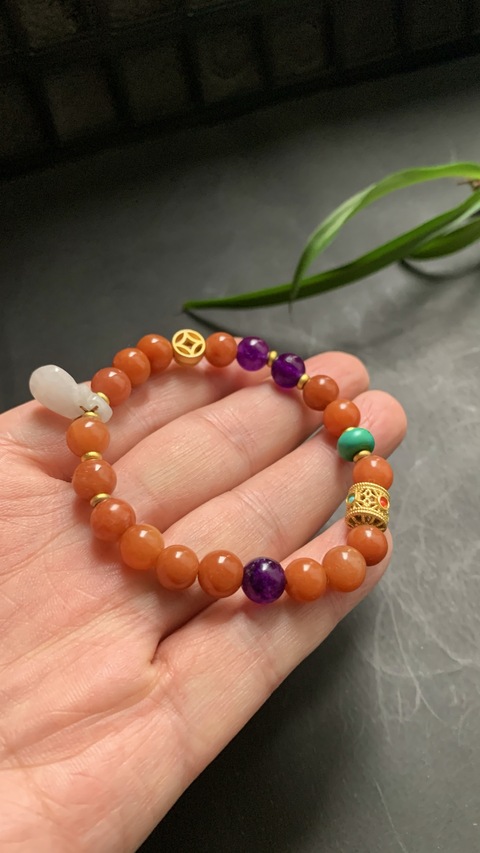 古玩玉器手鏈真品鑒賞圖