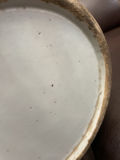 古玩陶瓷晚清英雄獨立青花瓶真品鑒賞圖