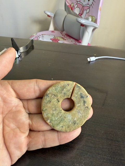 古玩玉器地方玉雕“素紋玦”真品鑒賞圖