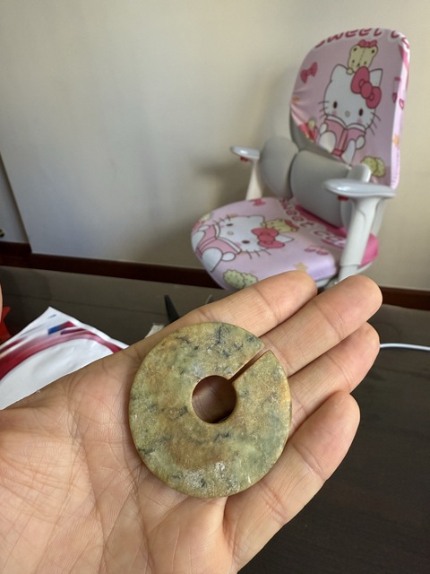 古玩玉器地方玉雕“素紋玦”真品鑒賞圖