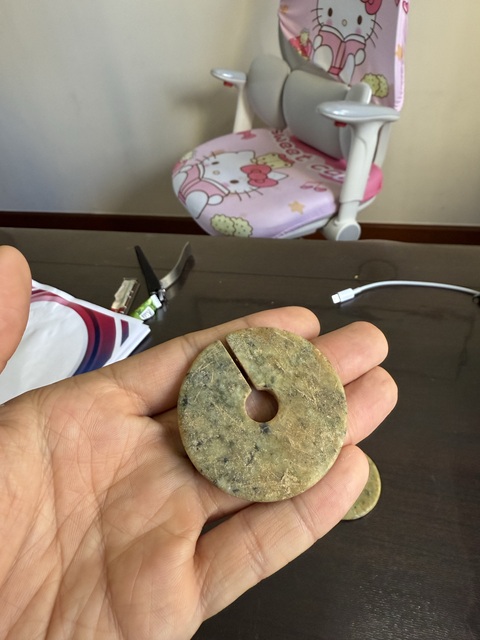 古玩玉器地方玉雕“素紋玦”真品鑒賞圖