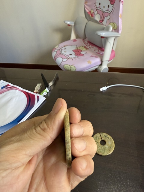 古玩玉器地方玉雕“素紋玦”真品鑒賞圖