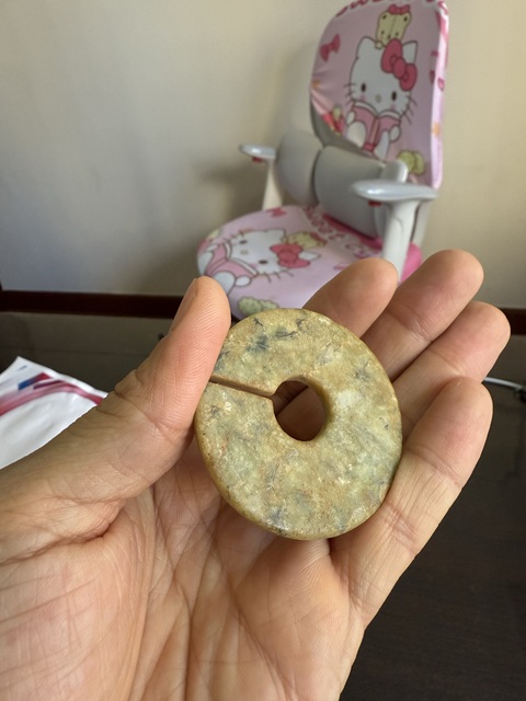 古玩玉器地方玉雕“素紋玦”真品鑒賞圖