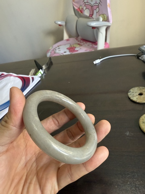 古玩玉器和田玉雕“素紋手鐲”真品鑒賞圖