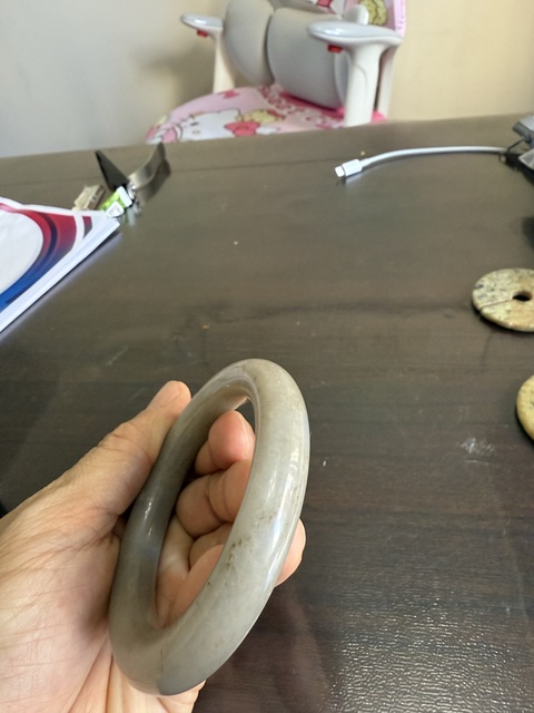 古玩玉器和田玉雕“素紋手鐲”真品鑒賞圖