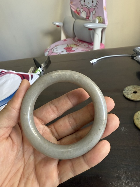 古玩玉器和田玉雕“素紋手鐲”真品鑒賞圖