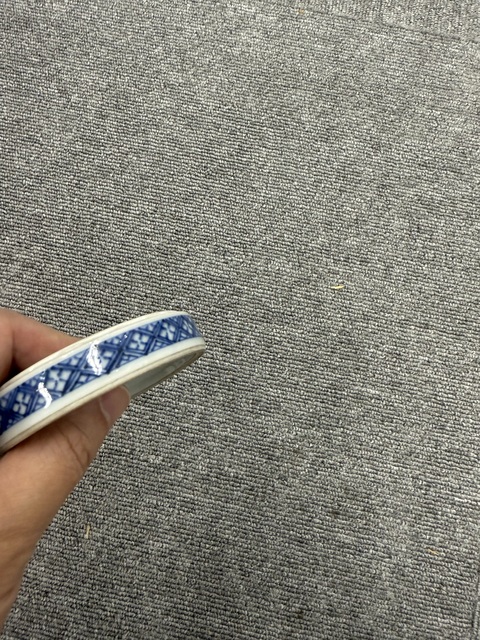 古玩陶瓷一葦渡江印泥盒真品鑒賞圖