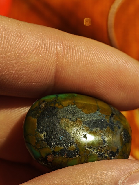 古玩玉器松石掛墜真品鑒賞圖