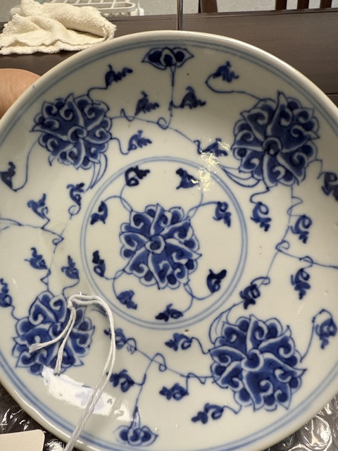 古玩陶瓷青花盤真品鑒賞圖