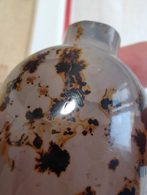 古玩玉器瑪瑙雕“素紋鼻煙壺”真品鑒賞圖