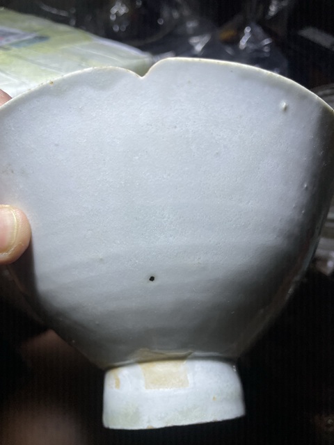 古玩陶瓷青白釉葵口盞真品鑒賞圖