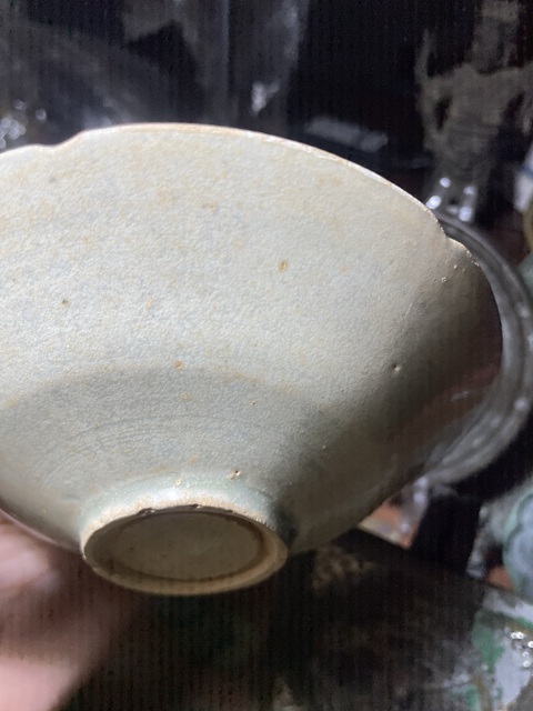 古玩陶瓷宋代影青刻花蓖紋盤真品鑒賞圖