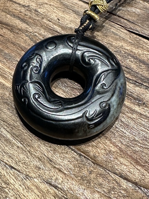 古玩玉器提油仿古“螭龍紋玉環”真品鑒賞圖