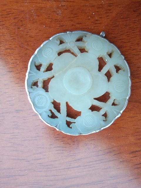 古玩玉器和田玉雕“花卉佩”真品鑒賞圖