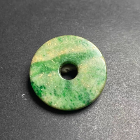 古玩玉器天然翡翠“平安扣”真品鑒賞圖