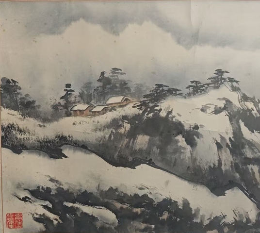 古玩字畫中國(guó)美術(shù)家協(xié)會(huì)上海美術(shù)家協(xié)會(huì)分會(huì)會(huì)員唐秉耕山水拍賣，當(dāng)前價(jià)格899元