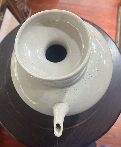 古玩陶瓷清早期白釉洗口壺拍賣,當前價格1500元