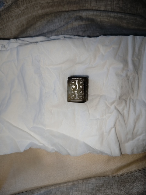 古玩玉器仿古做舊玉勒子真品鑒賞圖