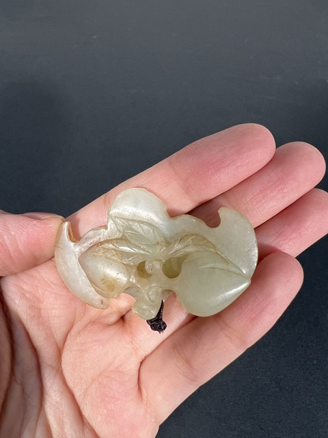 古玩玉器和田玉雕“蝙蝠佩”真品鑒賞圖