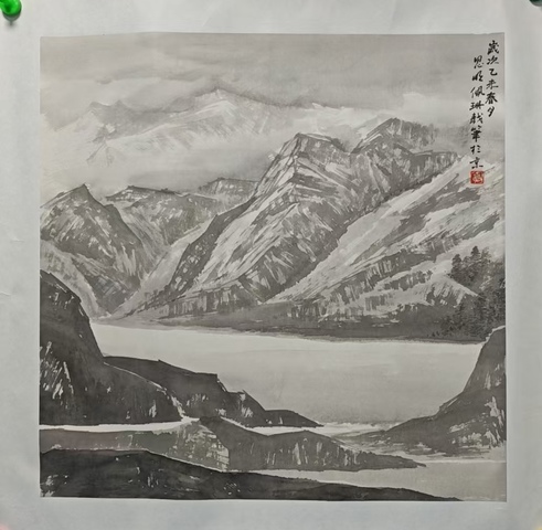 古玩字畫中美協(xié)會員北京美協(xié)會員夏佩珊 山水拍賣，當(dāng)前價格899元