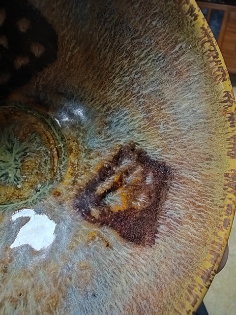 古玩陶瓷吉州窯貼花茶盞真品鑒賞圖