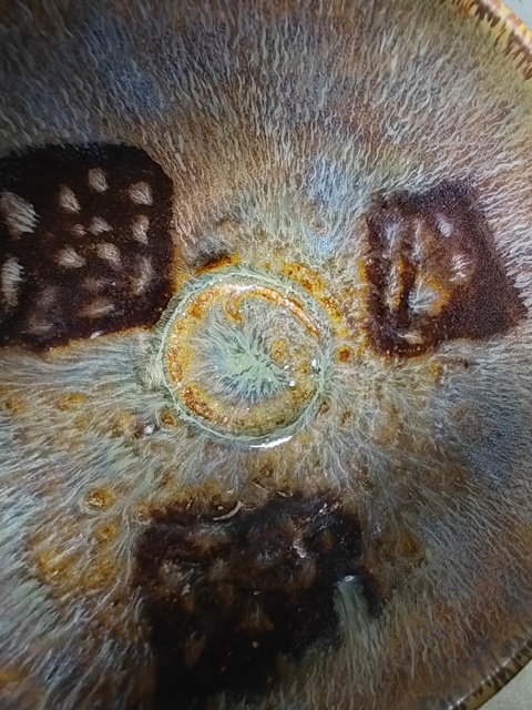 古玩陶瓷吉州窯貼花茶盞真品鑒賞圖