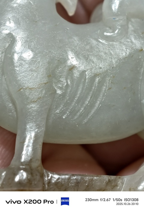 古玩玉器和田玉騎馬人物題材把件真品鑒賞圖