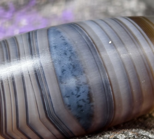 古玩雜項纏絲瑪瑙勒子真品鑒賞圖