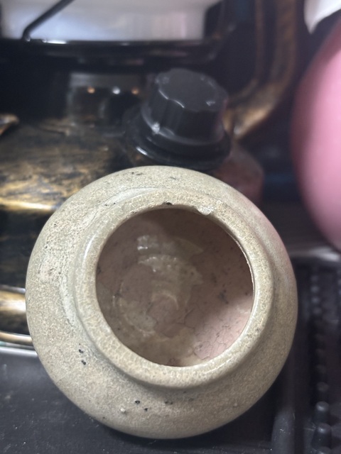 古玩陶瓷龍泉青釉水盂拍賣,當(dāng)前價(jià)格128元