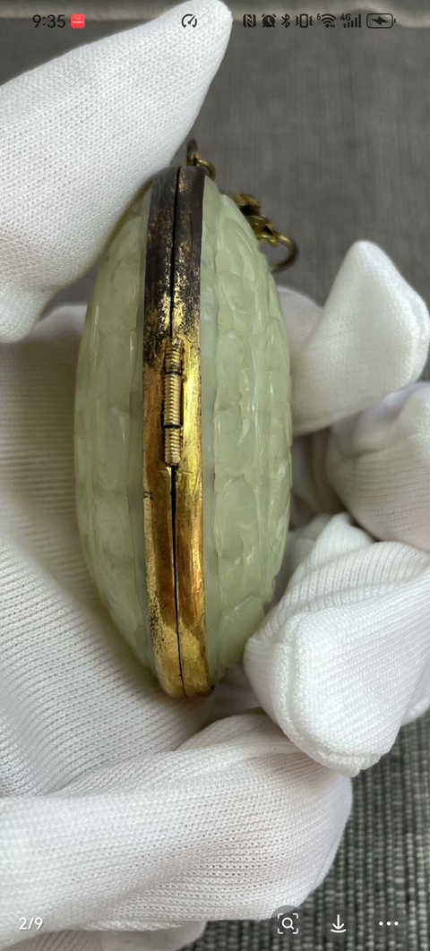 古玩玉器鑲嵌香囊真品鑒賞圖