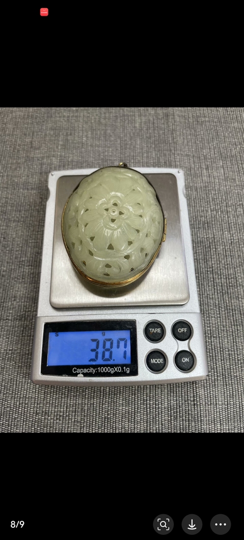 古玩玉器鑲嵌香囊真品鑒賞圖