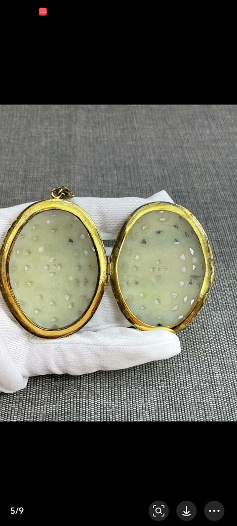 古玩玉器鑲嵌香囊真品鑒賞圖