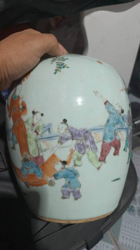 古玩陶瓷粉彩罐真品鑒賞圖