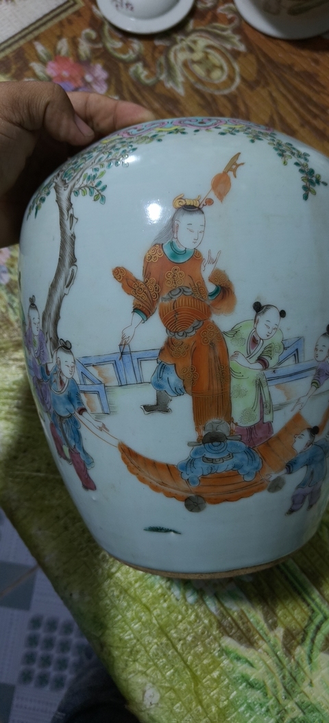 古玩陶瓷粉彩罐真品鑒賞圖