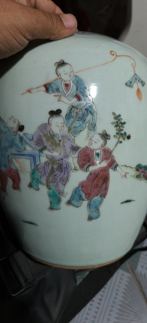 古玩陶瓷粉彩罐真品鑒賞圖