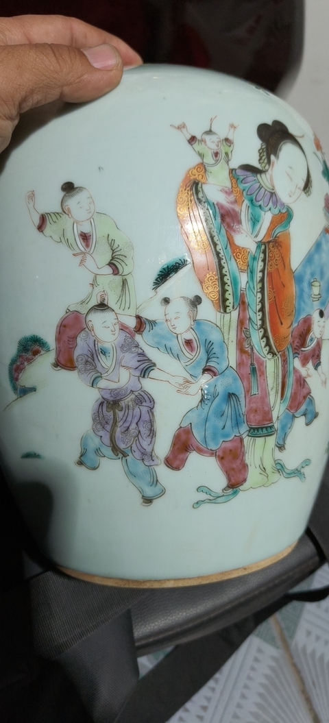 古玩陶瓷粉彩罐真品鑒賞圖