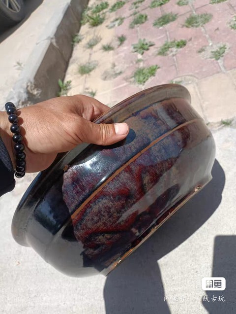 古玩陶瓷醬油盆真品鑒賞圖