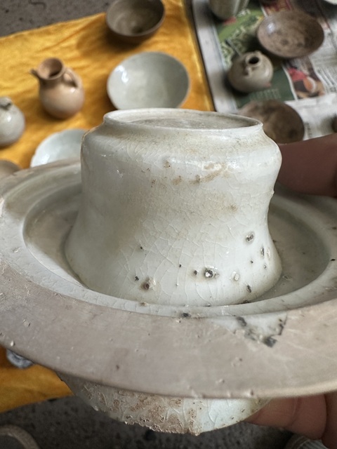 古玩陶瓷北宋影青盞托真品鑒賞圖