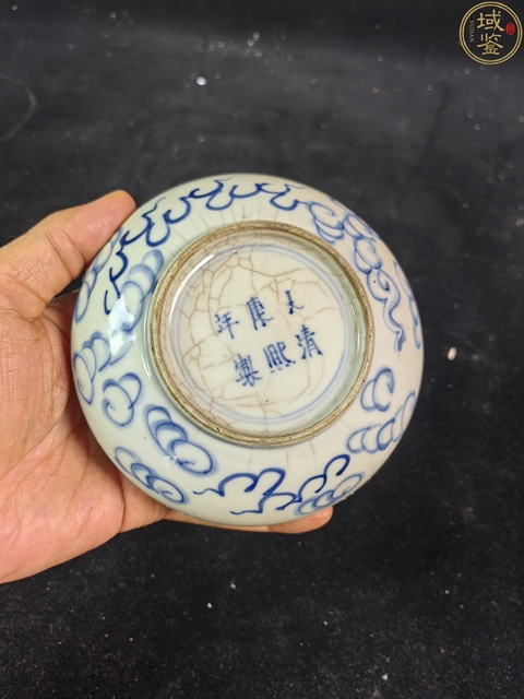 古玩陶瓷青花煨瓷云龍紋印泥盒拍賣，當前價格8288元